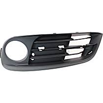 Front, Driver Side Fog Light Trim, Primed, Side Bumper Grille, Base Model, For Standard Models Without M Package