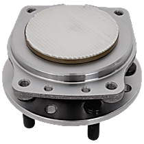 Front, Driver or Passenger Side Wheel Hub, 5 Lugs, With Bearing