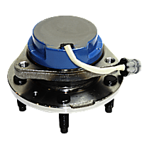 Rear, Driver or Passenger Side Wheel Hub, FWD, 5 Lugs, With Bearing, With Sensor