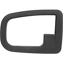 Front or Rear, Driver Side, Door Handle Trim, Plastic, Textured Black