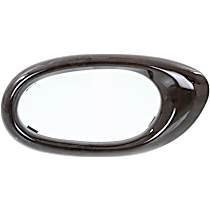 Front or Rear, Passenger Side, Door Handle Trim, Plastic, Wood Pattern