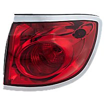Passenger Side, Outer Halogen Tail Light, With bulb(s), Mounted On Body, OE Replacement