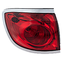 Driver Side, Outer Halogen Tail Light, With bulb(s), Mounted On Body, OE Replacement