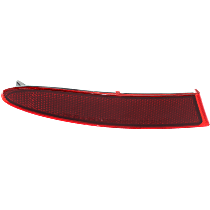 Rear, Driver Side Bumper Reflector CAPA Certified
