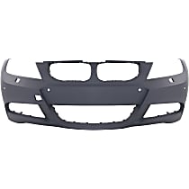 Front Bumper Cover, Primed, For Models With M Package, Sedan (06-11)/Wagon (06-12), With Headlight Washer Holes, Park Distance Control Sensor Sensor Holes and Fog Light Holes