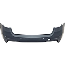 Rear Primed Bumper Cover, Base Model, Wagon, For Models With M Package, With Park Distance Control