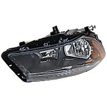 Passenger Side Headlight, with Bulb, Halogen, Clear Lens, 4 Cyl., 2.0L Engine, CAPA Certified
