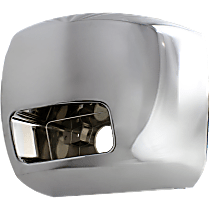 Front, Driver Side Bumper End, Chrome