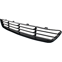 Front, Center Bumper Grille, Textured Black