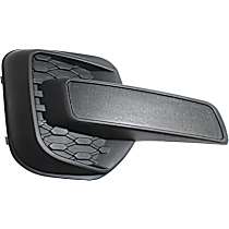 Front, Passenger Side Fog Light Cover, Textured Black