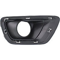 Front, Passenger Side Fog Light Trim, Textured Black, Except ZR2 Model