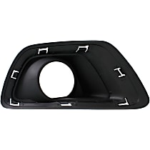 Front, Driver Side Fog Light Trim, Textured Black, Except ZR2 Model