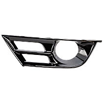 Front, Driver Side Fog Light Trim, For Models With Adaptive Cruise Control, Primed