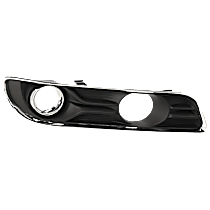 Front, Passenger Side Fog Light Trim, Black and Chrome, With Adaptive Cruise Control, Except SRT-8 Model