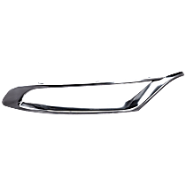 Front, Passenger Side, Center Bumper Trim, Textured Black