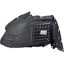 Front, Driver Side, Center Bumper Trim, Textured Black