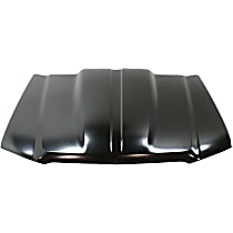Cowl Hood, Steel, Primed, Center Groove, 2 in. Raised