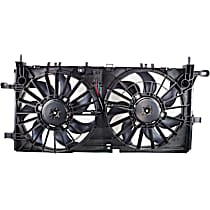 Radiator Fan - Driver And Passenger Side Fan Blade, Motor and Shroud, 6 Cyl., 3.9L Engine