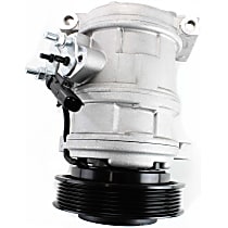 A/C Compressor, With Clutch, 6-Groove Pulley