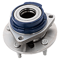 Front, Driver or Passenger Side Wheel Hub, With Bearing, 5 x 4.53 in. Bolt Pattern