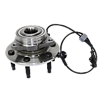 Wheel Hub, With Bearing, 6 x 5.5 in. Bolt Pattern, Four Wheel Drive/All Wheel Drive, With Active Sensor
