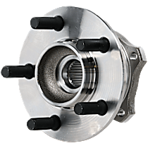Front, Driver or Passenger Side Wheel Hub, with Bearing, All Wheel Drive, with 4 Bolt Flange