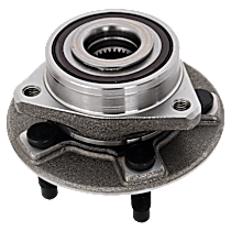 Front or Rear, Driver or Passenger Side Wheel Hub, 5 Lugs, With Bearing