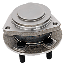 Front, Driver or Passenger Side Wheel Hub, with Bearing, Rear Wheel Drive