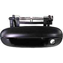 Front, Driver Side Primed Exterior Door Handle, With Key Hole