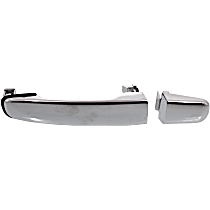 Front Or Rear, Passenger Side, Or Rear, Driver Side Exterior Door Handle, Chrome, Without Key Hole