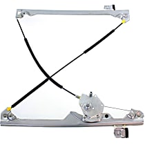 Front, Driver Side Manual Window Regulator, Hand-Crank Type