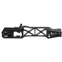 Front or Rear, Passenger Side, Exterior, Door Handle Trim, Black