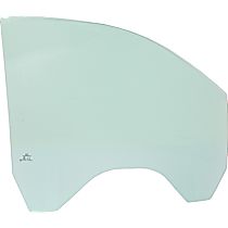 Front, Passenger Side Door Glass, Green Tint, Non-Laminated, Replaces NAGS No. DD12373 GTNN