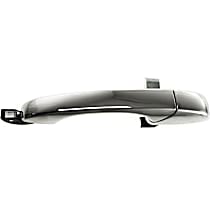 Rear, Driver Side Exterior Door Handle, Chrome, Without Key Hole