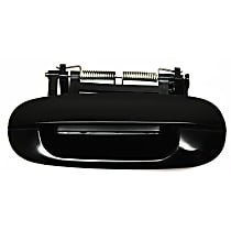 Rear, Driver Side Primed Exterior Door Handle, Without Key Hole