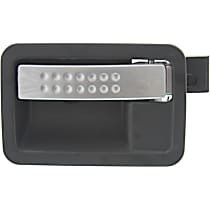 Front or Rear, Driver Side Black Interior Door Handle, Without Door Lock Hole, 4-Door, Crew Cab Pickup