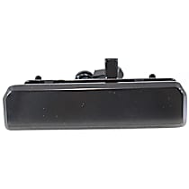 Rear - Back Door Exterior Door Handle, Smooth Black, Without Key Hole, Without Liftgate Type, Mounted On Door, With Steel Rod Retainer