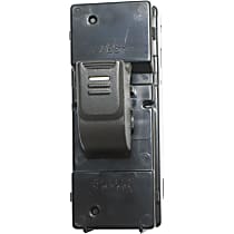Rear, Driver or Passenger Side Window Switch, Black, 1-Button