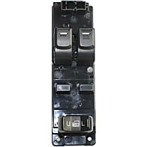 Front, Driver Side Window Switch, Black, 3-Button, Except Crew Cab Pickup