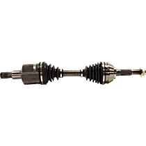 Front, Driver Side Axle Assembly, Four Wheel Drive, For Models Without High Wider Package (ZR2)