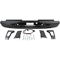 Step Bumper, Powdercoated Black Face Bar and Pads With mounting bracket(s)
