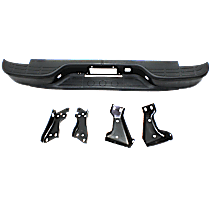 Step Bumper, Powdercoated Black Face Bar and Pads With mounting bracket(s)
