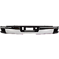 Chrome Step Bumper, Face Bar and Pads, With Corner Step