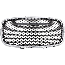 Grille Assembly, Chrome Shell with Painted Black Insert
