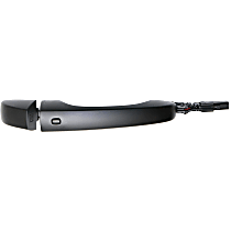 Front, Passenger Side Exterior Door Handle, Primed, Without Key Hole