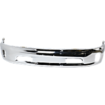 Front, Lower Bumper, Chrome, 2-Piece Type, Without Mounting Brackets