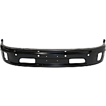 Front, Lower Bumper, Painted Black, 2-Piece Type, Without Mounting Brackets