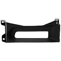 Front, Driver and Passenger Side Bumper Trim, For Models With 2-Piece Bumper Type, With Tow Hook Holes, Textured Black