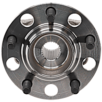 Rear, Driver or Passenger Side Wheel Hub, With Bearing, 5 x 4.5 in. Bolt Pattern