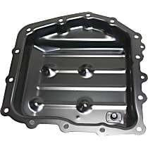 Transmission Pan, Black, Steel
